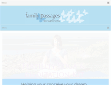 Tablet Screenshot of familypassages.ca